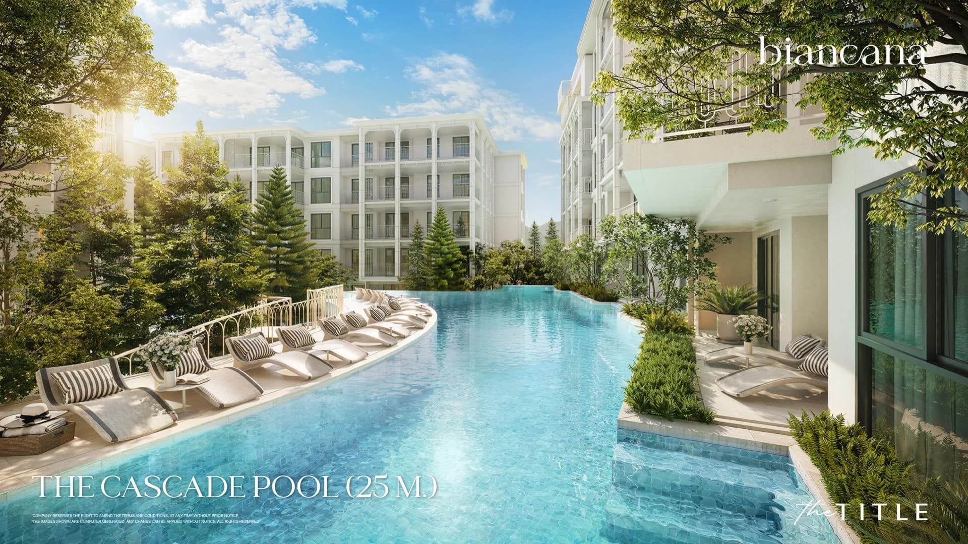 The Title Biancana: cascade pool