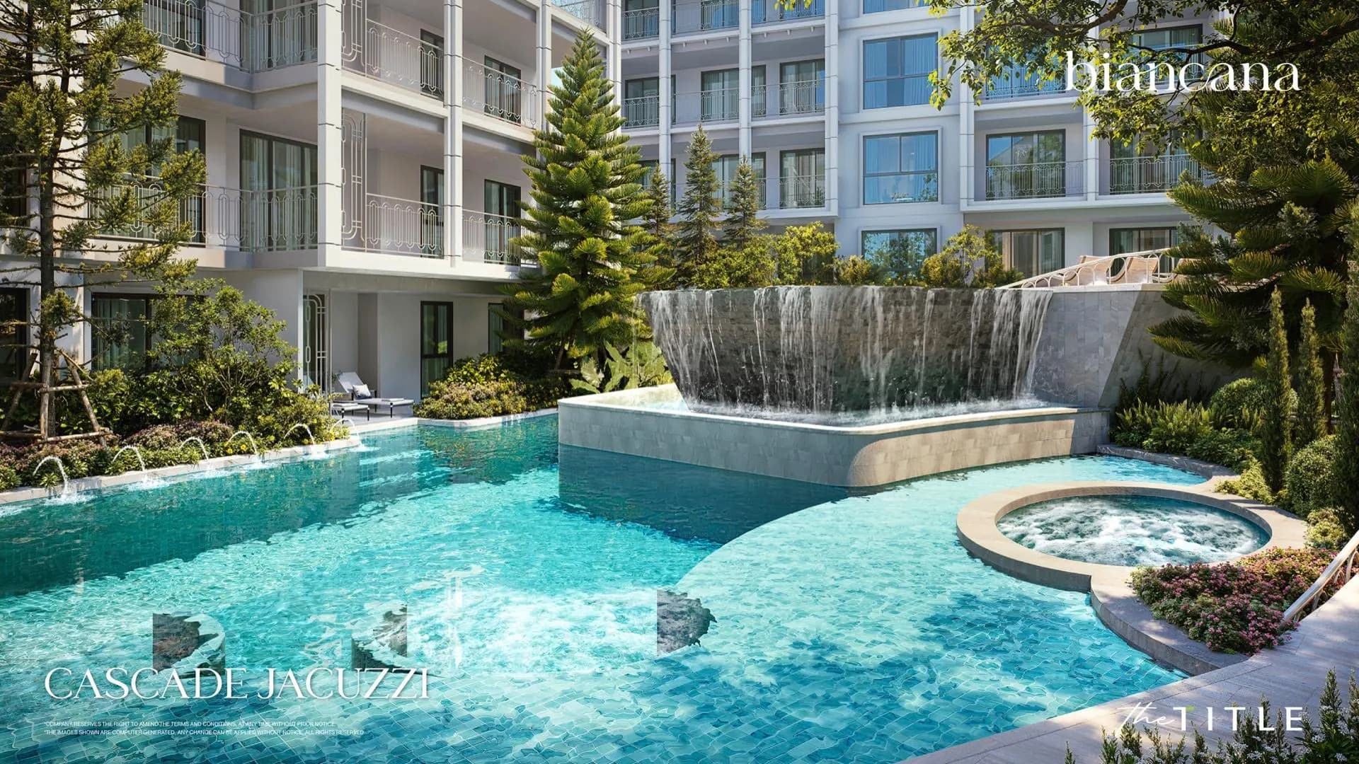 The Title Biancana: cascade jacuzzi